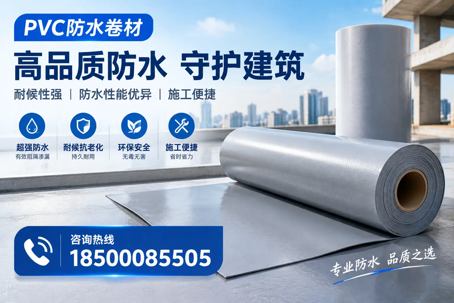 PVC防水卷材的防水效果评测，适合海北的科学依据